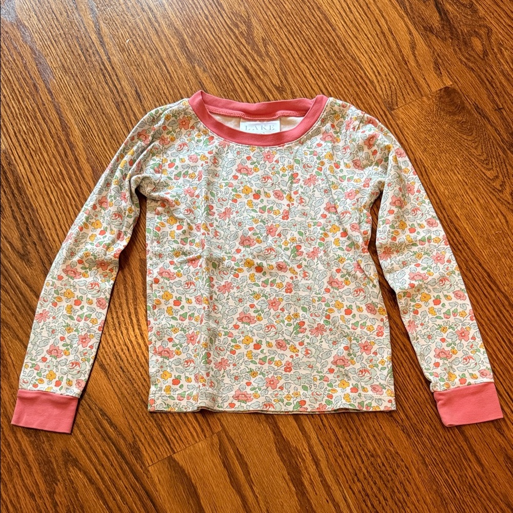 LAKE Pajamas Pink Floral Long Sleeve